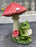 Solar Frog Reading Under Mushroom