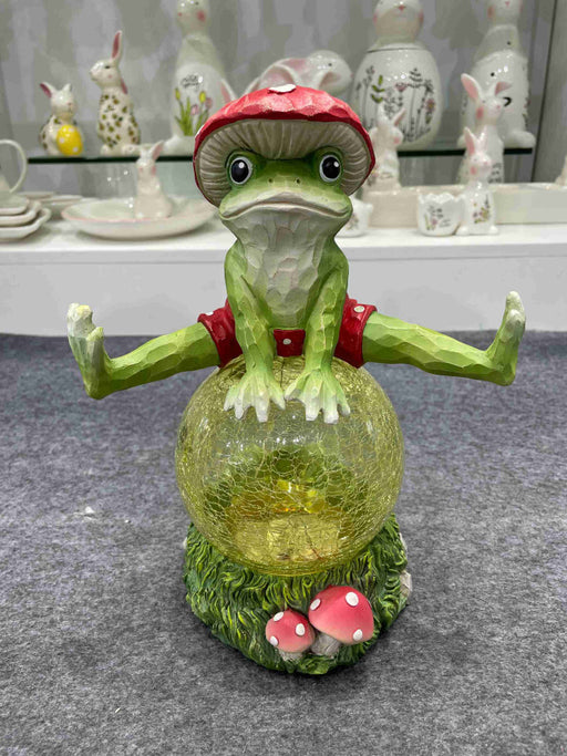 Solar Frog on Green Ball