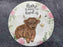 Stepping Stone with Highland Cow