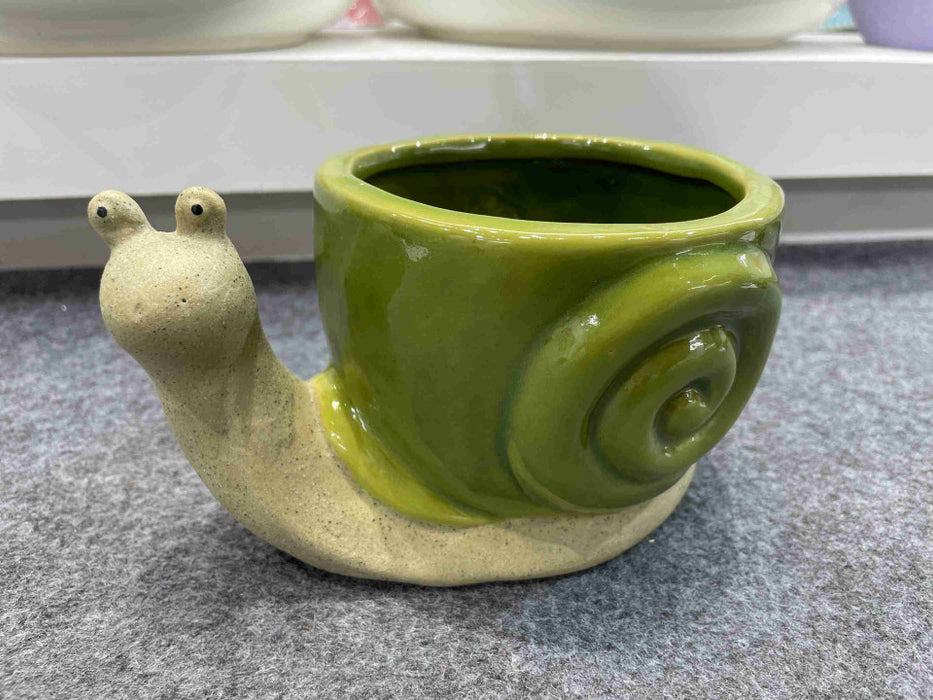 Planter Snail Large Ceramic