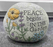 Garden Stone with Flowers and Text