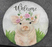 Stepping Stone with Pig/Cow & Greeting