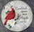 Stepping Stone with Cardinal & Text