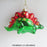 Orn Dinosaur - Tricerotop Red/Green & Gold