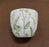 Pot Cement Grey w/Flowers 5.5"