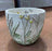 Pot Cement Grey w/Flowers 6.5"