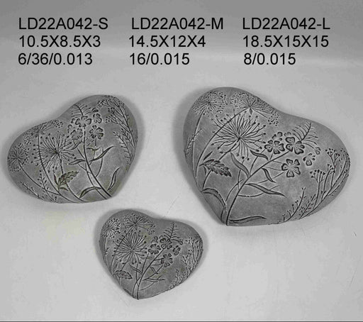 Garden Stone Heart Shaped Medium