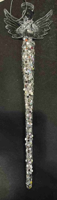 Orn Glass Angel Icicle 20 cm