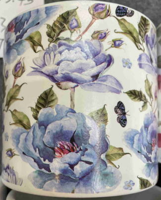 Pots Ceramic with Floral Design
