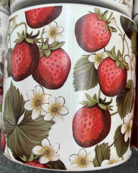 Pots Tea Cup with Berry Design