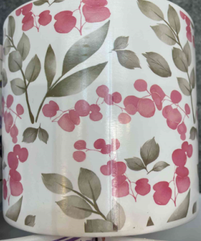 Pots Tea Cup with Berry Design
