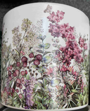Pots Tea Cup with Foliage & Flowers