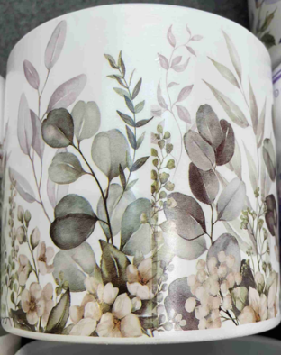Pots Tea Cup with Foliage & Flowers