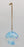Glass Hanging Ball 6" Winter Ice - Blue