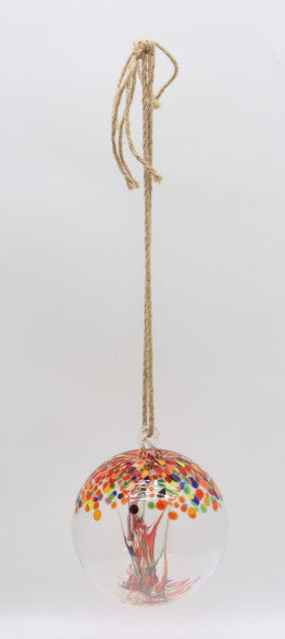Glass Hanging Ball 6" Dots