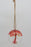 Glass Hanging Ball 6" Autumn Red