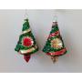 Orn Gls Reflector Tree 6" 2 Asst