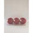 Orn- Flocked Ball -120mm-burgundy