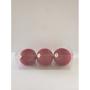 Orn- Flocked Ball -120mm-burgundy