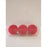 Orn- Flocked Ball -120mm-Red