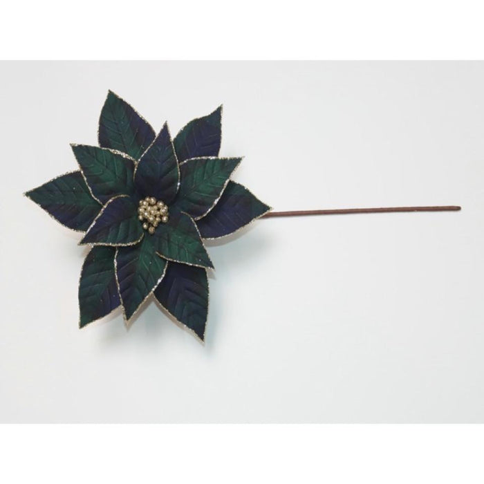 Poinsettia Stem-Gentlemen's Plaid-21"