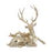 Sitting Deer w/Magnolia 19"
