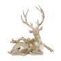 Sitting Deer w/Magnolia 19"