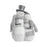Winter Snowman Couple W/Fur Scarf 10"