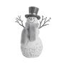 Snowman W/Fur Scarf 10"