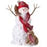 Frosted Snowman W/Dog & Squirrel 12"