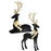 Deer Flocked  Elegant 2 Asst
