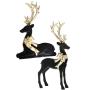 Deer Flocked  Elegant 2 Asst