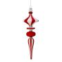 Orn Finial Peppermint 12"