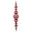 42" Mat/Shiny Hanging Finial-Red & White