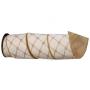 Ribbon Tufted Velvet W/Jewel 4"x5yd
