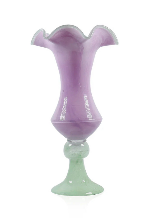 Vase Easter 16" Lilac & Green