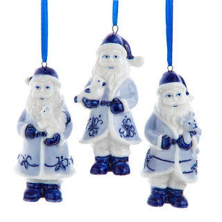 Orn Santa Delft Blue