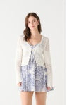 Cardigan Pointelle Off White DP