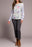 CREW NECK COMBO PRINT KNIT TOPCHERRYPINK