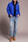 ZIPPED FRT QUILTED JACKET-LAPISBLUE