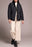 ZIPPED FRT QUILTED JACKET-BLACK