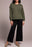 CREW NK PULLOVER W/SIDE SLITS AND WASH -SPRUCE
