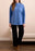 FUNNEL NECK TUNIC W/ SIDE SLITS-H ULTRABLUE