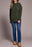 FUNNEL NECK TUNIC W/ SIDE SLITS-H SPRUCE