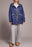 L/S ZIP FRT COAT W/HOOD & LINING MARINE