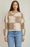 Colourblock Cardigan-Heather/Taupe
