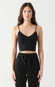 Seamless Bra Top-Black