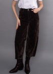 BARNI DENIM BARREL PANTS-CHOCOLATE