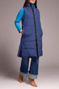 ZIP FRT QUILTED VEST-MARINE