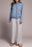 L/S ZIP FRT QUILTED JACKET-SLATEBLUE
